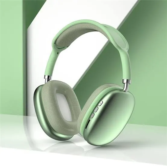 P9 White Bluetooth 5.0 Headphones with 400mAh Battery P9