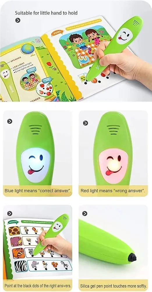 Kids Preschool Learning Book with Smart Talking Pen | 36 Interactive Learning Pages