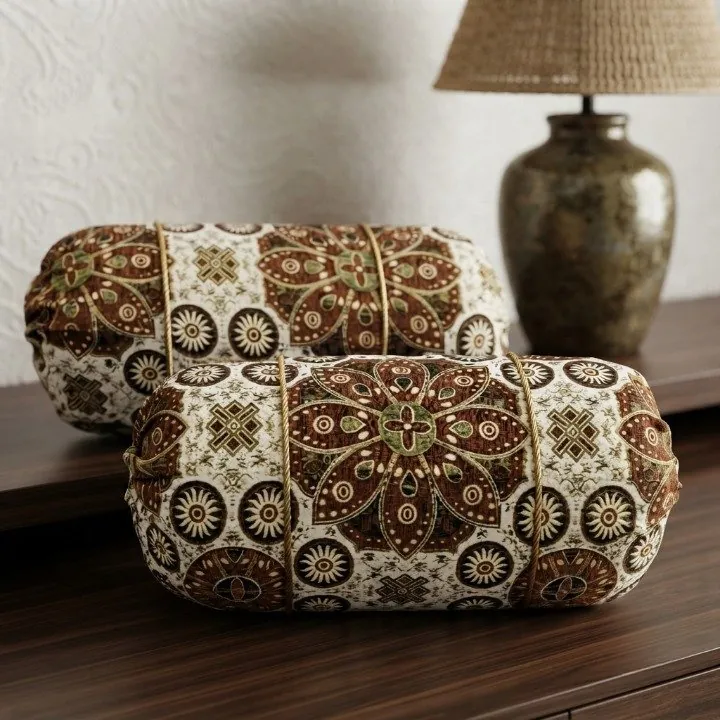 Luxury 2 Piece Soft Velvet Jacquard Gol Pillow Cover Set 36 x 17 Easy Washable Color Fast