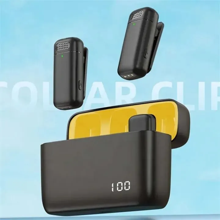 K13 Type-C ANC Dual Wireless Lavalier Microphone Professional Noise Cancelling Clip-On Mic Charging Case Video Recording