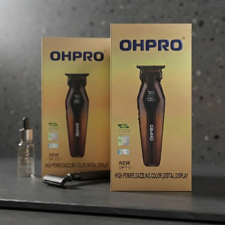 OHPRO OP-112 Cordless Hair Trimmer - Personal Care Product Designed For Grooming And Daily Hygiene Routine