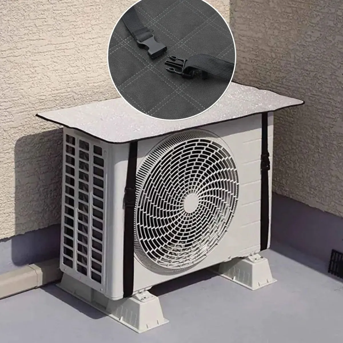 AC Outdoor Unit Protection Cover Durable Waterproof Dust Proof UV Resistant Lightweight Easy To Install Practical Choice For Home And Office