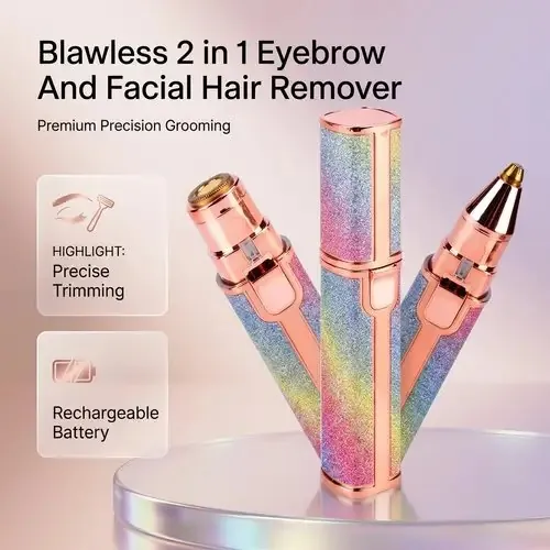 Flawless 2-in-1 USB Rechargeable Eyebrow Trimmer & Shaver (HX-203B)