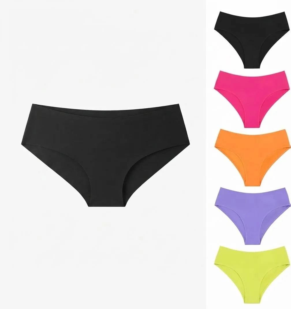 Pack Of 3 Girl Briefs Women's Panties Cotton Underwear - Apparel Product Designed For Wear And Daily Undergarment Routine (Random Color)