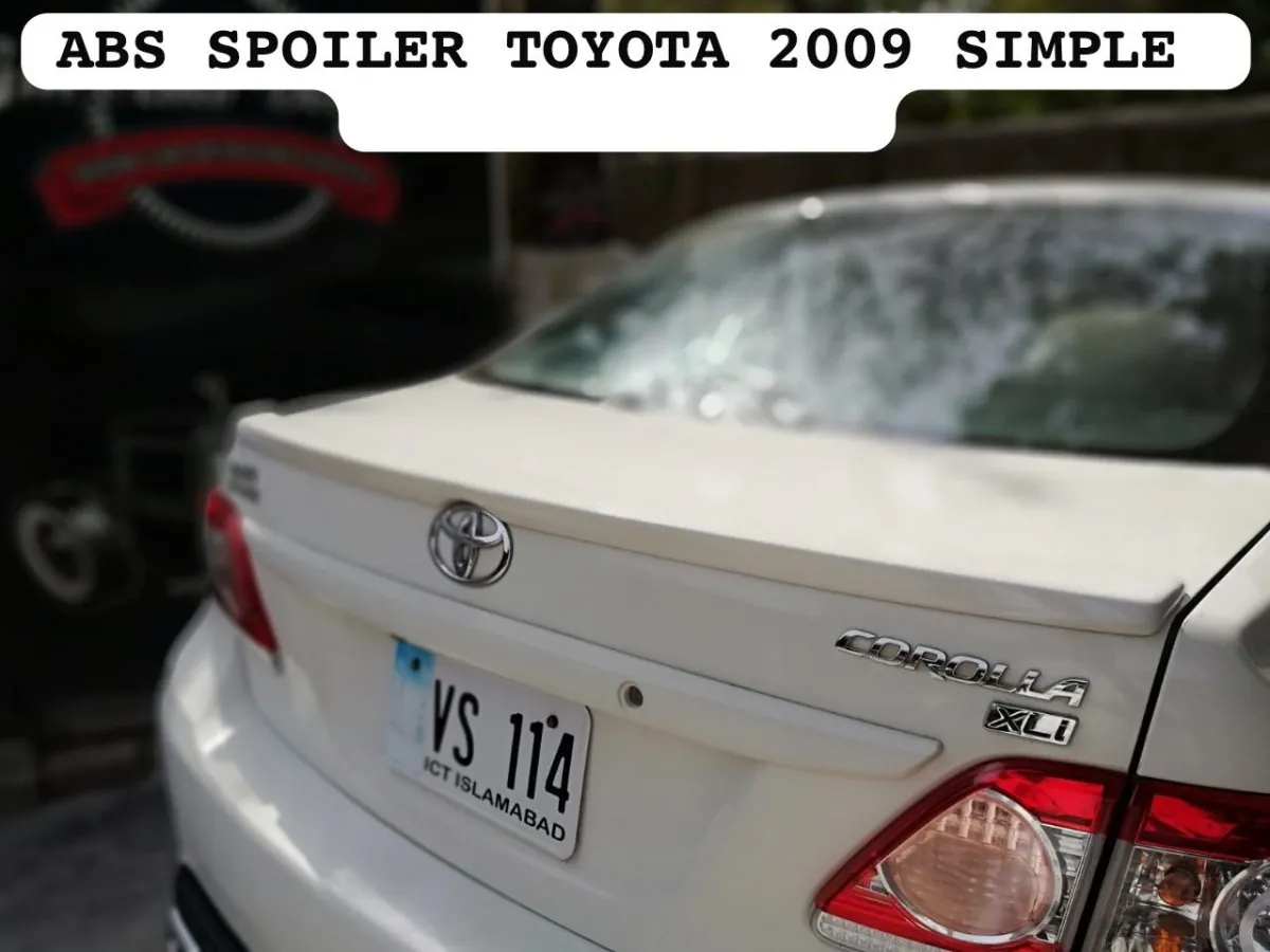 ABS Rear Trunk Lip Spoiler for Toyota Corolla (2009–2014 Models) – Simple Flush Fit Design