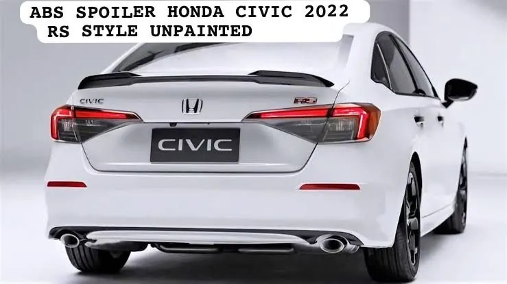 ABS Spoiler for Honda Civic 2022 – RS Style Rear Trunk Spoiler, Unpainted