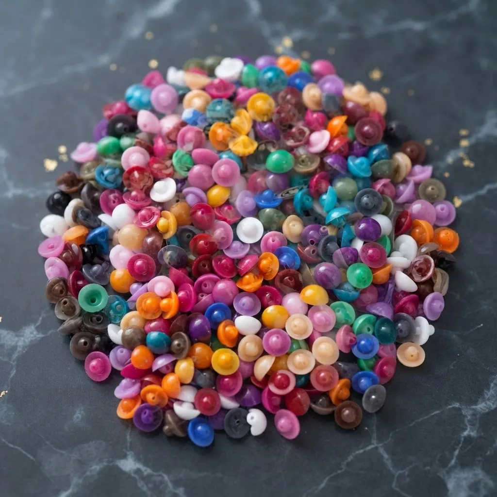Ladies Fashion Buttons Assorted Multi Colours 500 Pcs Packet High Quality Perfect For Tailoring Embroidery And Craft Projects