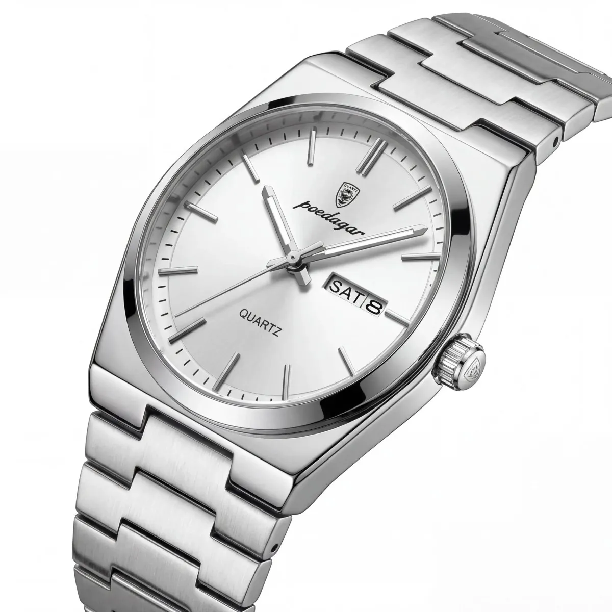 Premium Stainless Steel Quartz Watch PRX Style Elegant Durable Timepiece With Stainless Steel Strap And Precise Quartz Mechanism