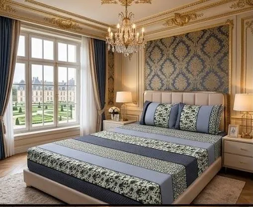 3D Crystal Cotton 3-piece Bedsheet Set AY0010032