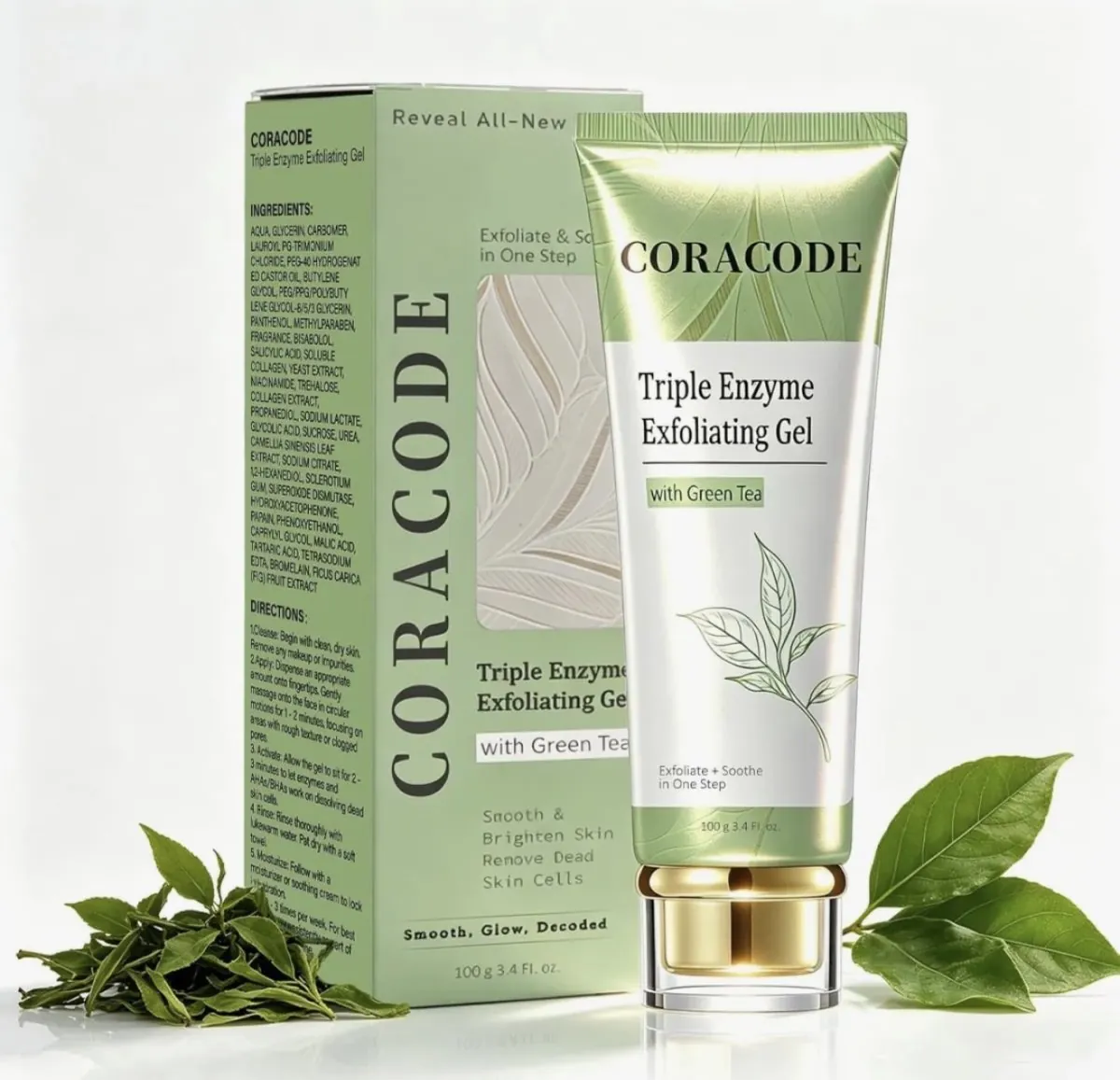 Coracode Triple Enzyme Exfoliating Gel (100g)