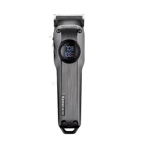 Model 1551 Professional Men Hair Clipper Stainless Steel Blades USB Rechargeable 2000mAh Battery LCD Display