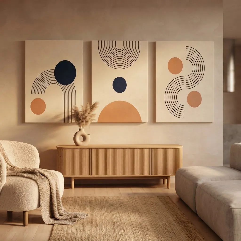 Set of 3 Premium Wall Art Photo Tiles – Modern Home Decor Sets 8x11