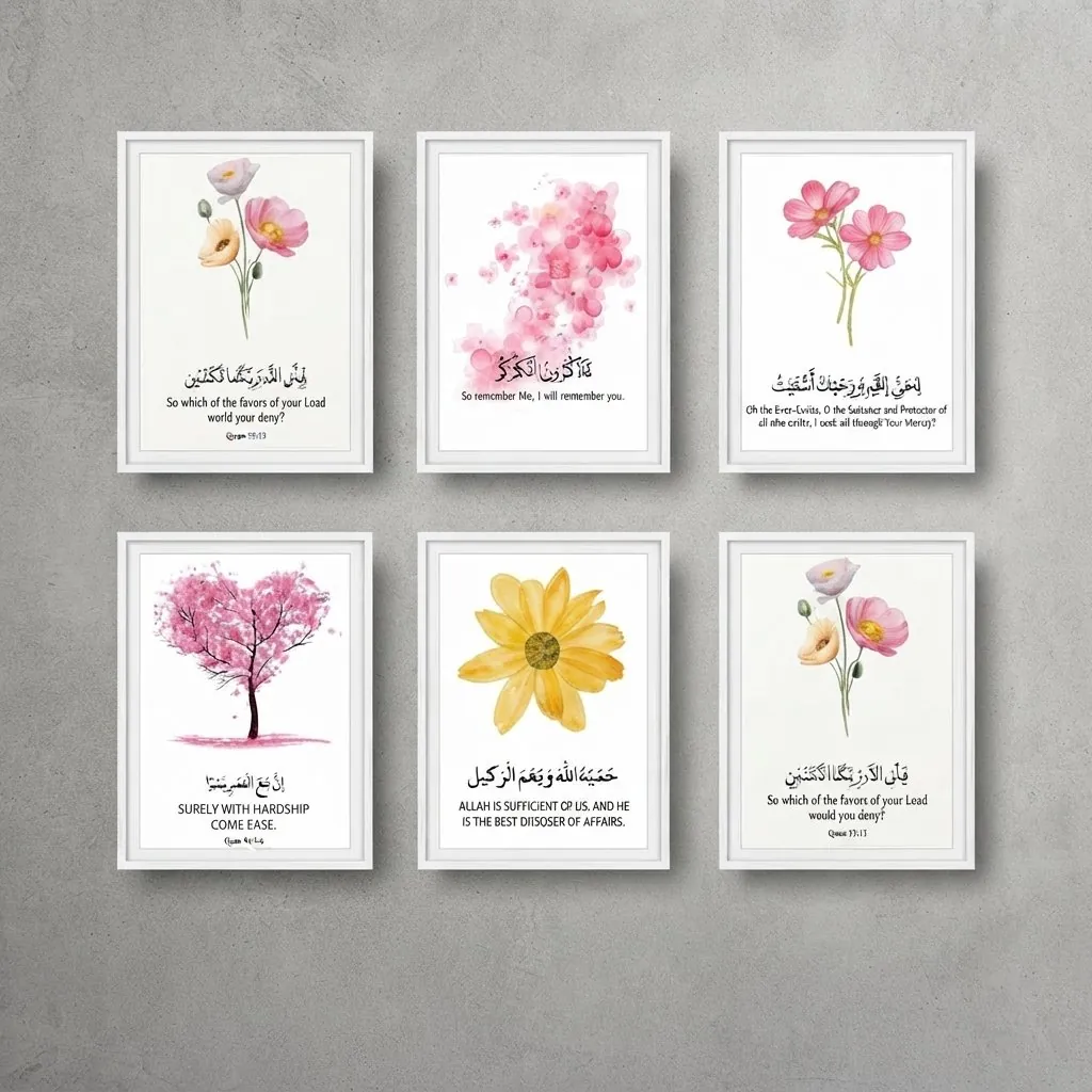 Set of 5 Premium Wall Art Photo Tiles Style 20 price in Pakistan