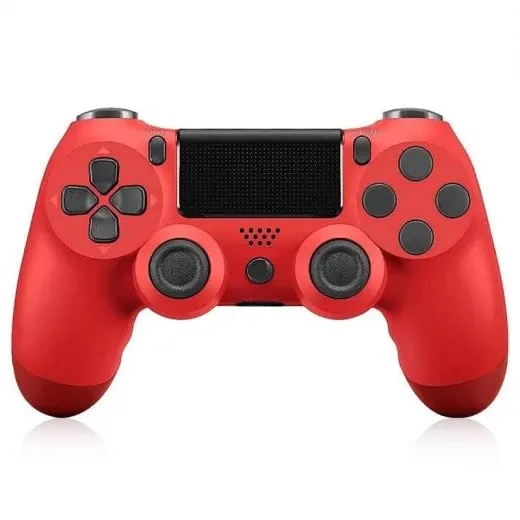 PS4 Wireless Controller Gamepad Doubleshock - Gaming Accessory Designed For Wireless Control And Daily Entertainment Routine - Red