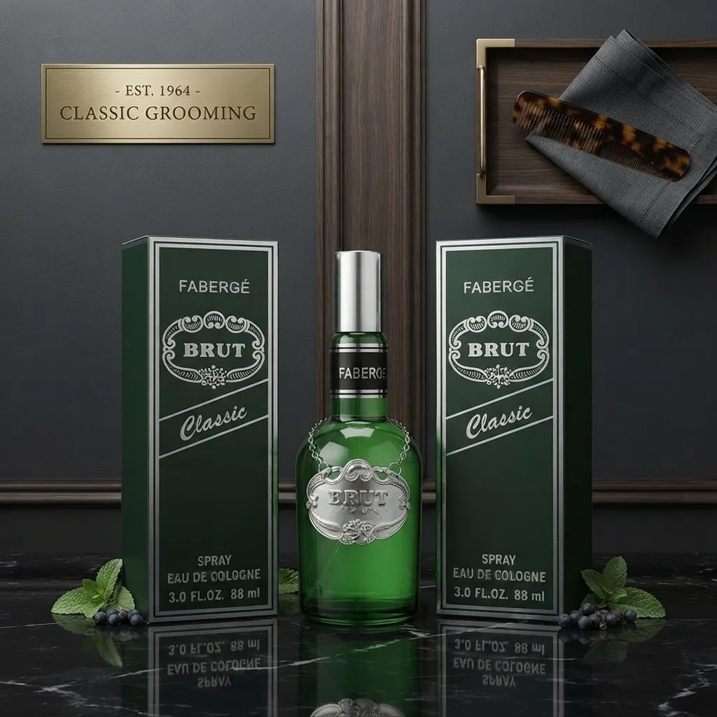 Faberge Brut Classic Eau de Cologne - Fragrance Accessory Designed For Scent Application And Daily Grooming Routine - 88ML