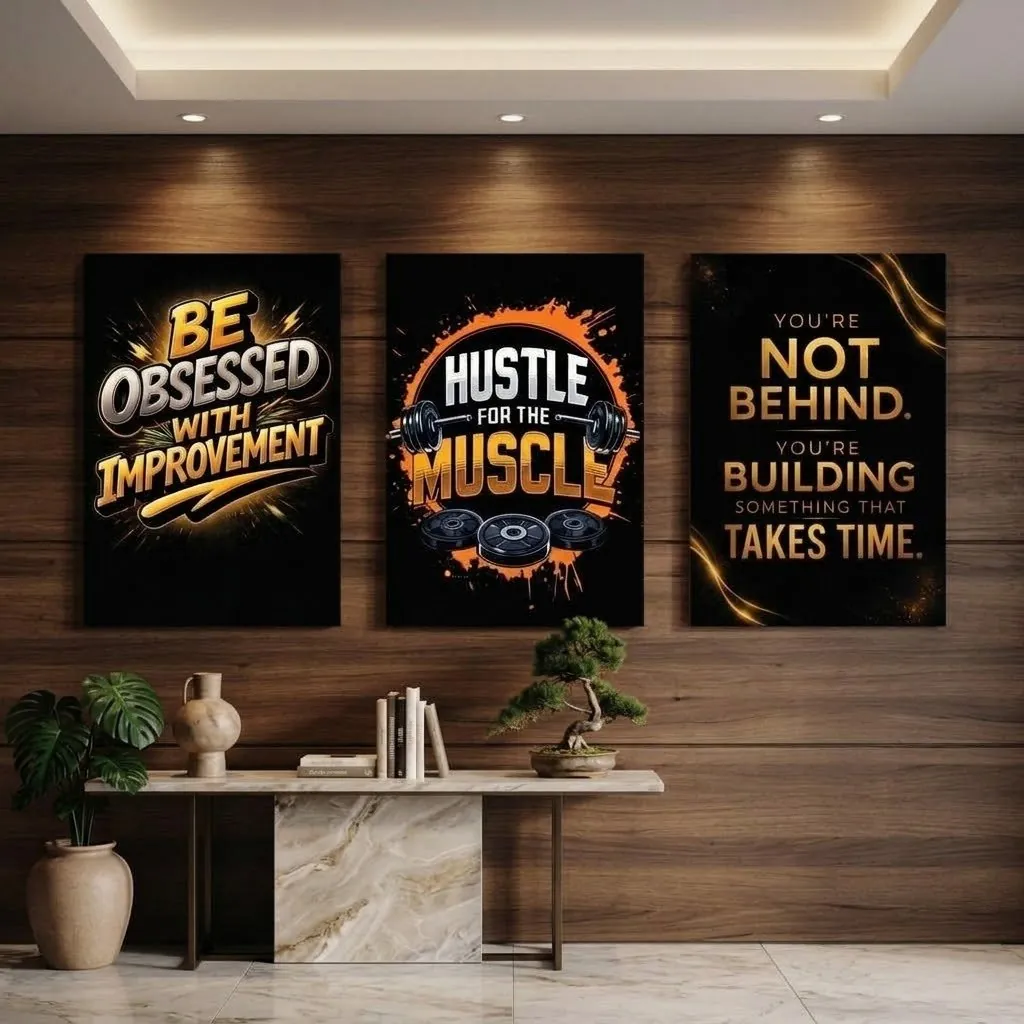 Set of 3 Premium Wall Art Photo Tiles Style 132 price in Pakistan