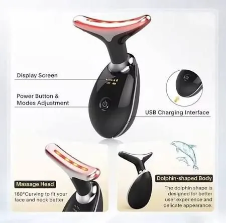 Rechargeable Face Massager Neck Device Anti-Wrinkle Skin Tightening Device