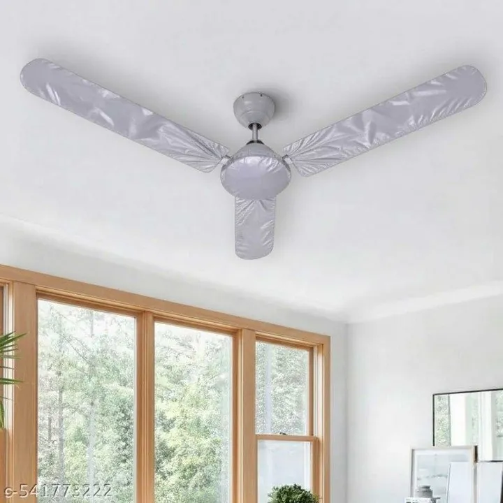 Dustproof Parachute Fabric Ceiling Fan Cover Set – 3 Blade Covers + 1 Motor Cover
