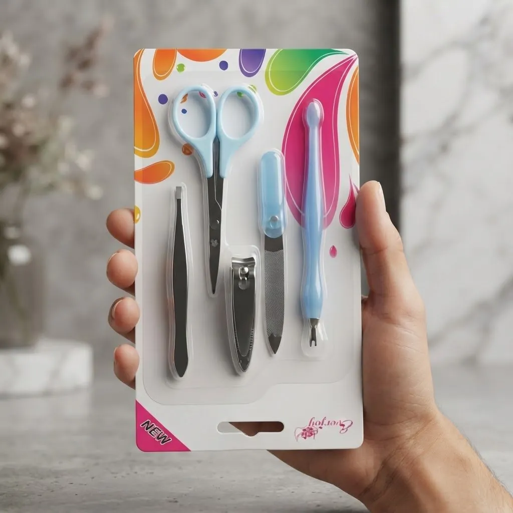 Everjoy Manicure Set 5 Pcs Nail Care Personal Grooming Essential Tools Set