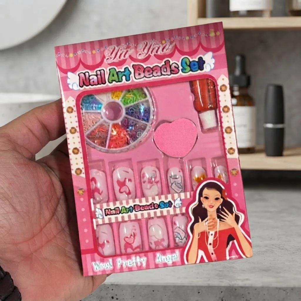 Nail Art Beads Set - Fashion Accessory Designed For Styling And Daily Wear Routine (Random Design)