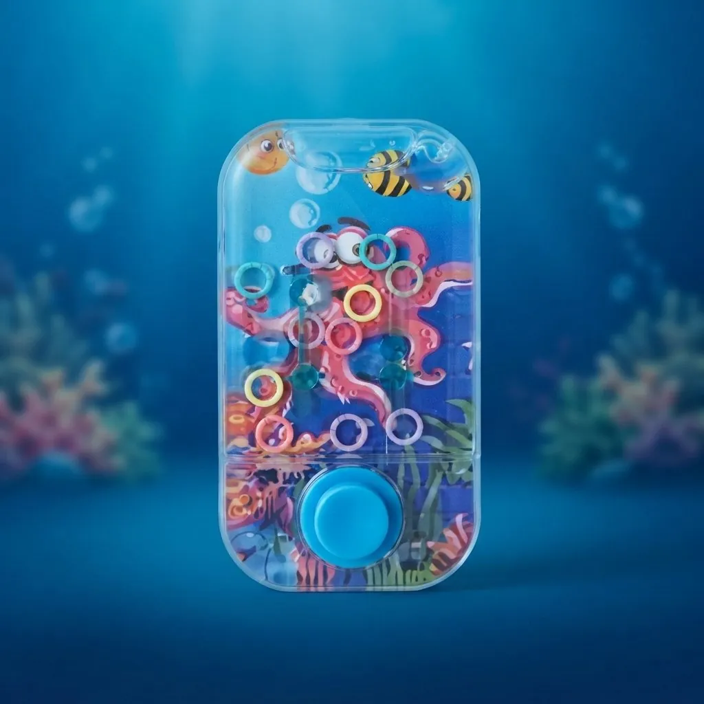 Water Game Single Button Toy - Toy Accessory Designed For Entertainment And Daily Play Routine (Random Design)