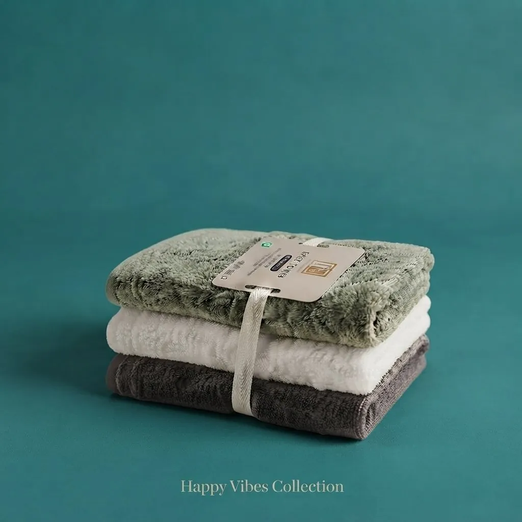 Premium 100% Cotton Face Towel 450 GSM Soft Absorbent Washcloth | 6 Pcs | Random Colour