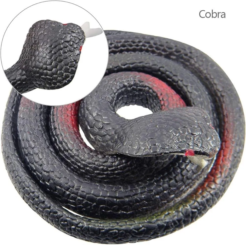 Realistic Rubber Snakes Long Fake Snake,Pranks Toy Snakes