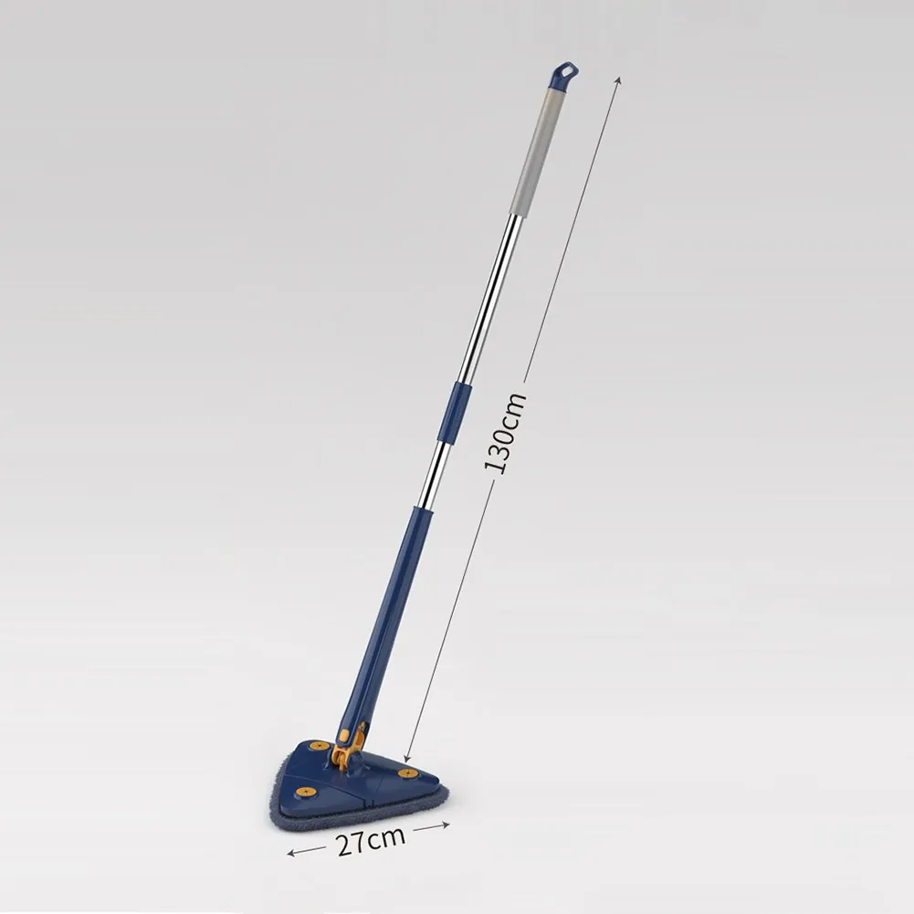 New Extended Triangle Mop 360 Twist Squeeze Wringing X-type Window Glass Toilet Bathrrom Floor Household Cleaning Ceiling Dusting – Each