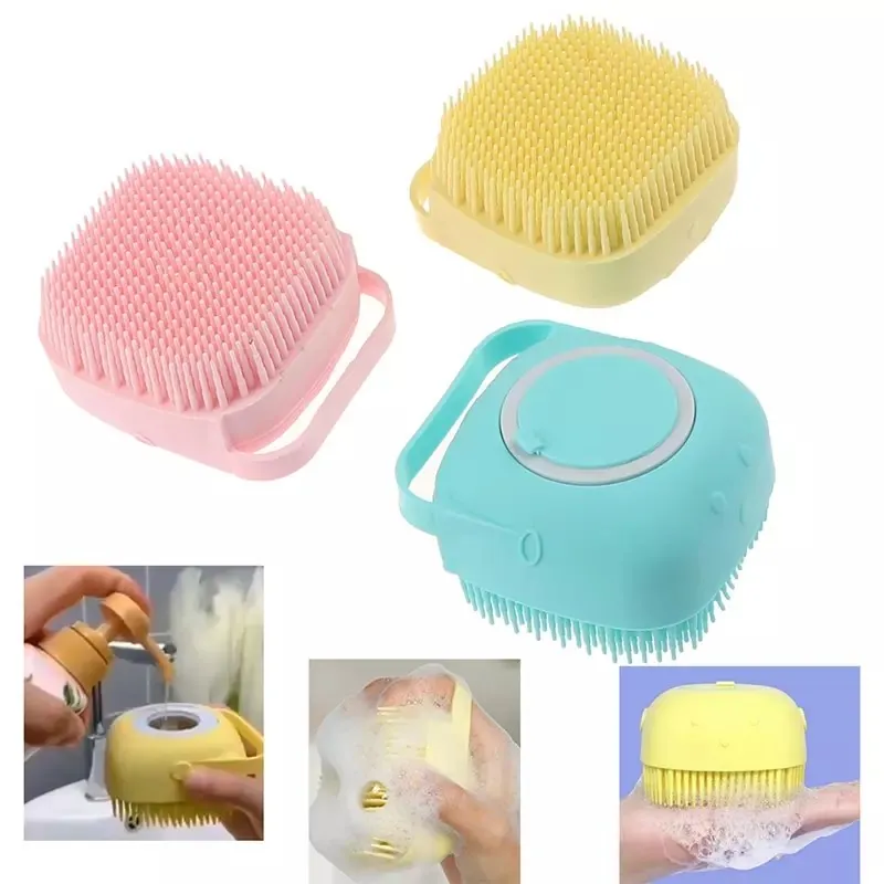 Mini Bath Brush With Box (Random Color)
