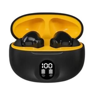 Professional Display Earbuds STEREO 895B Wireless Bluetooth Earbuds | Mic in-Ear Headphones with LED Display | Type C Fast Charging | Bluetooth 5.3 for Android/iPhone ( With Cable - With Box