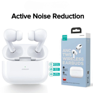 T03S PRO JOYROOM TWS Active Noise Cancelling ANC Earbuds With Premium Case - White Earbuds Joyroom